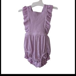 BABY CAT & JACK GIRL'S RUFFLE ROMPER SIZE 6-9 MONTHS